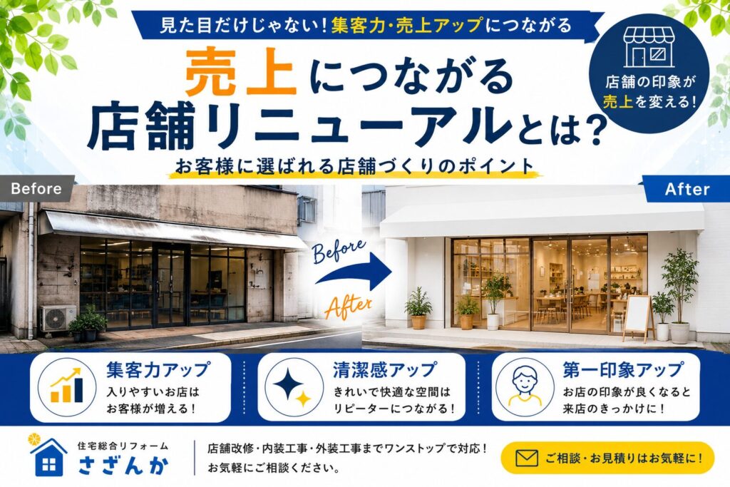 売上につながる店舗リニューアルを解説するブログ